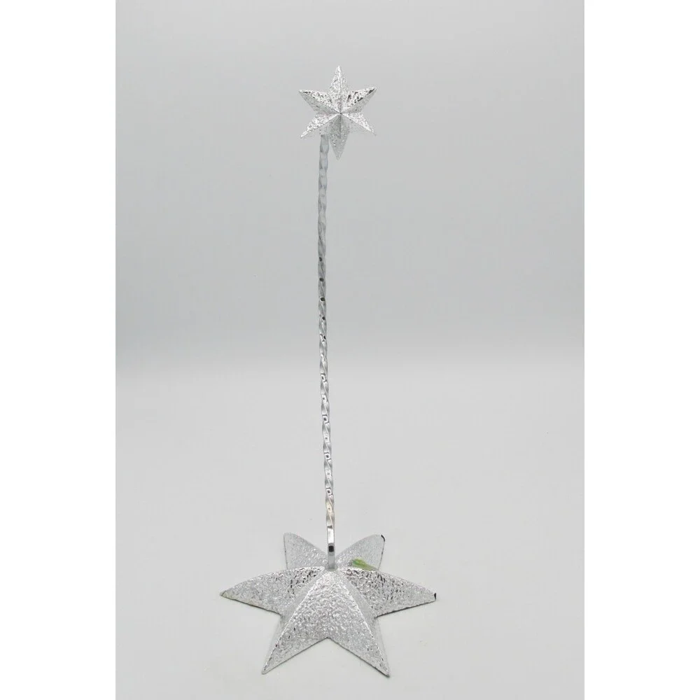 2003 WATERFORD Silver Plated Star Christmas Ornament Stand Hanger 142173